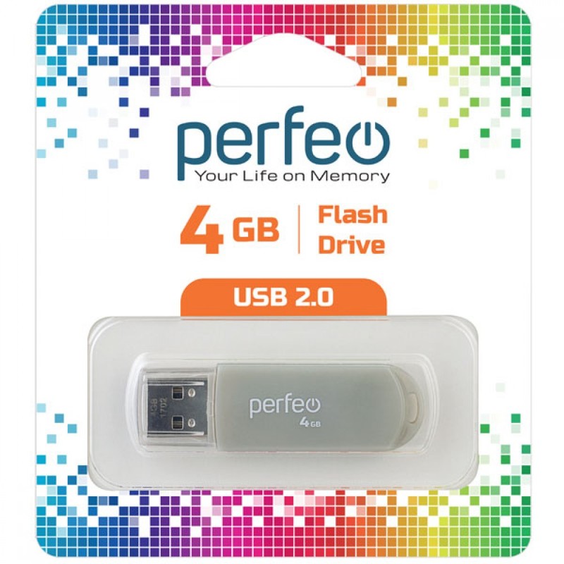 Perfeo USB 4GB C03 Gray Perfeo USB 4GB C03 Gray
