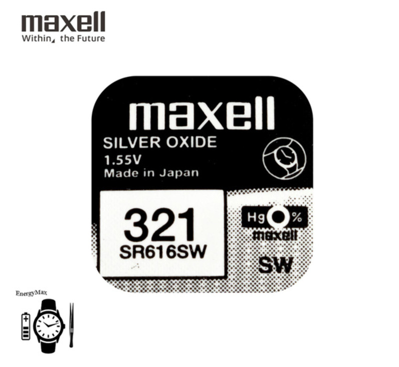 Батарейка MAXELL 321 SR616SW/10BOX Hologram (10)