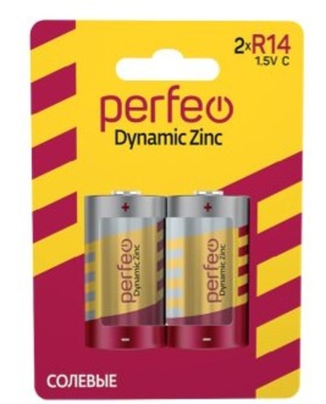 Батарейка Perfeo R14/2BL Dynamic Zinc (20)