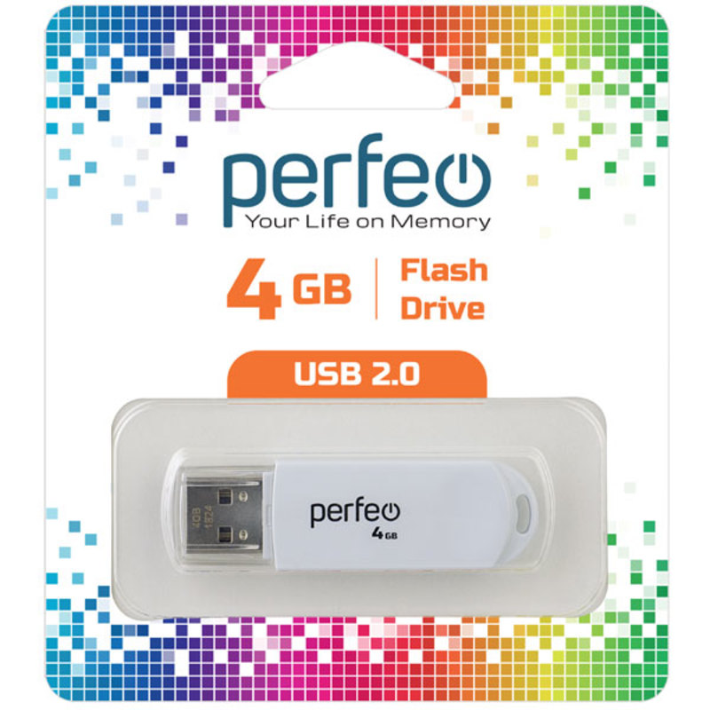Perfeo USB 4GB C03 White Perfeo USB 4GB C03 White