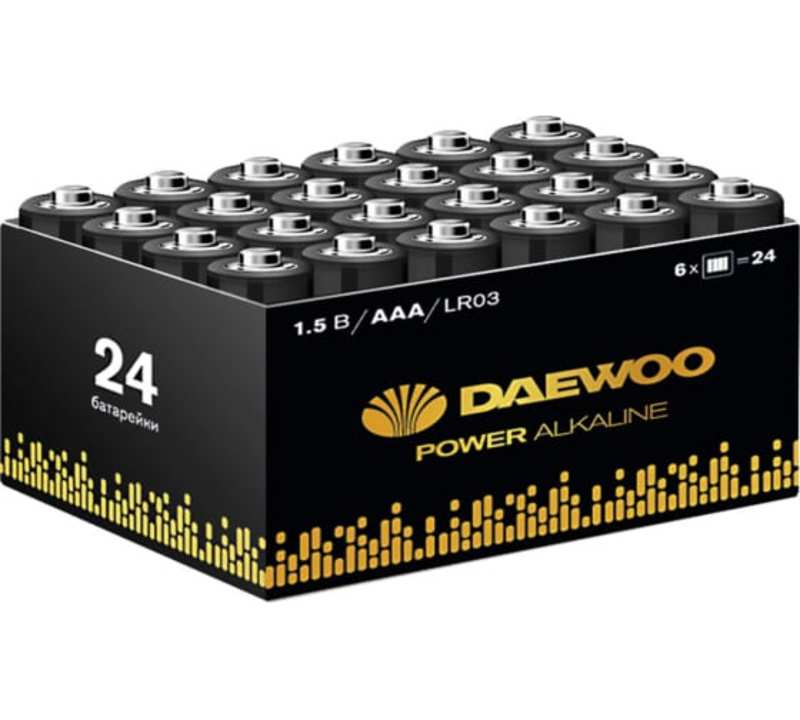 Батарейка DAEWOO LR03/24BOX Power Alkaline (24)