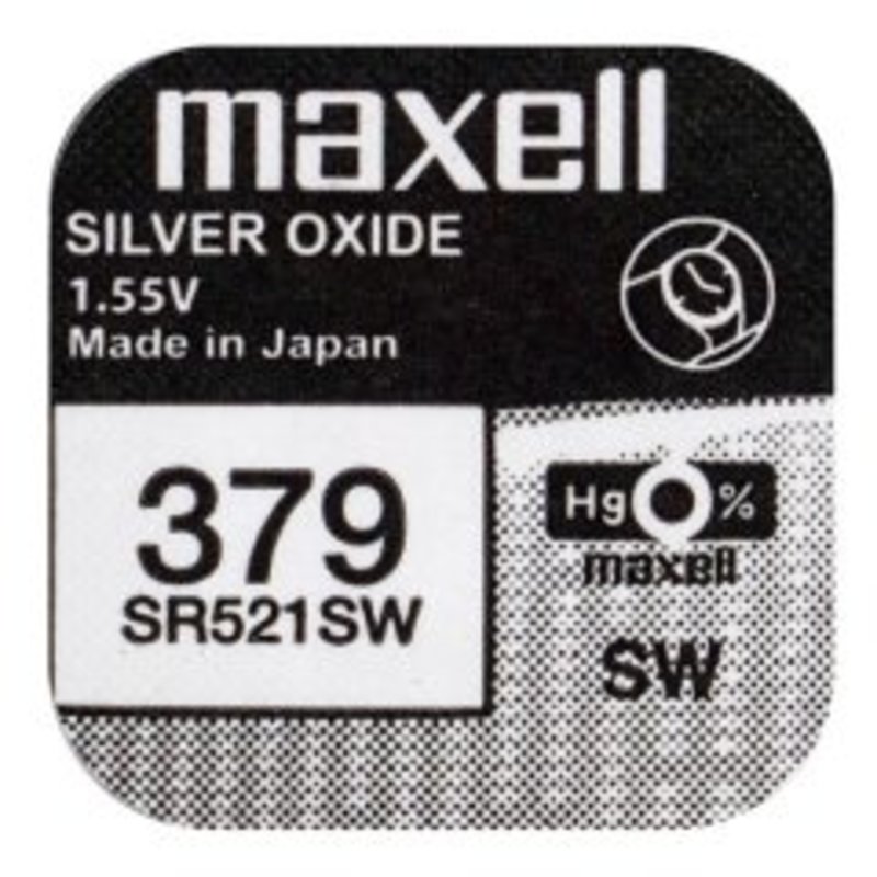 Батарейка MAXELL 379 SR521SW/10BOX G0 Hologram (10)