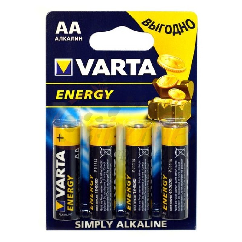 Батарейка VARTA LR06/4BL ENERGY 4106 (80)(400)
