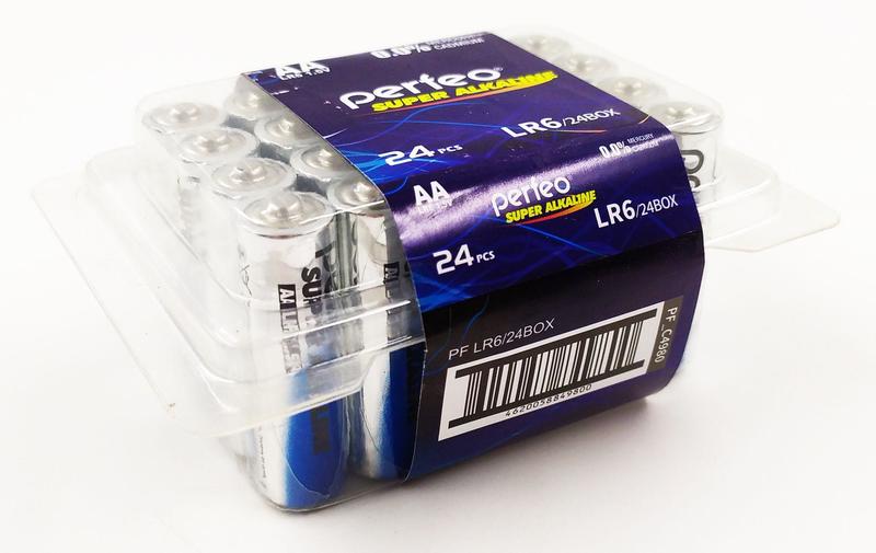 Батарейка Perfeo LR6/24BOX Super Alkaline (24/480) Батарейка Perfeo LR6/24BOX Super Alkaline (24/480)