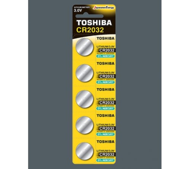 Батарейка Toshiba CR2032/5BL 100BOX (5) (100)