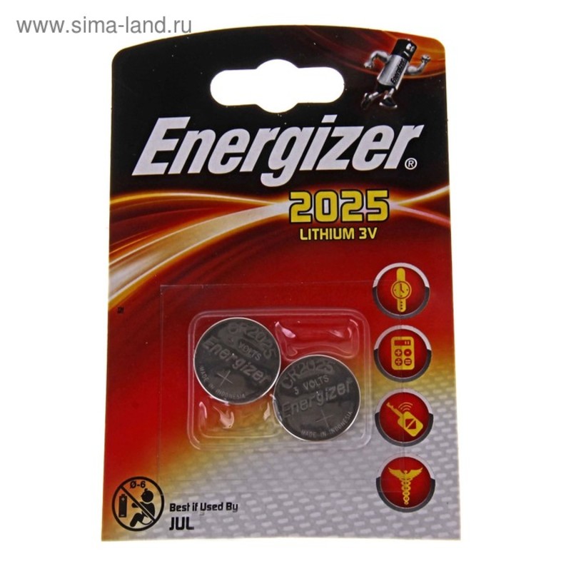 Батарейка ENERGIZER CR2025/2BL (20)