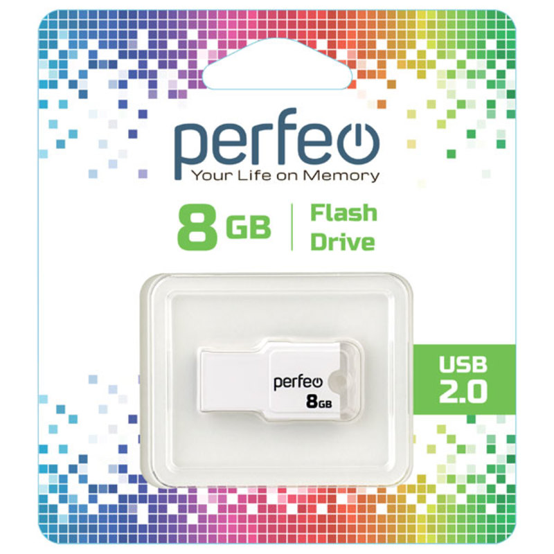 Perfeo USB  8GB M01 White