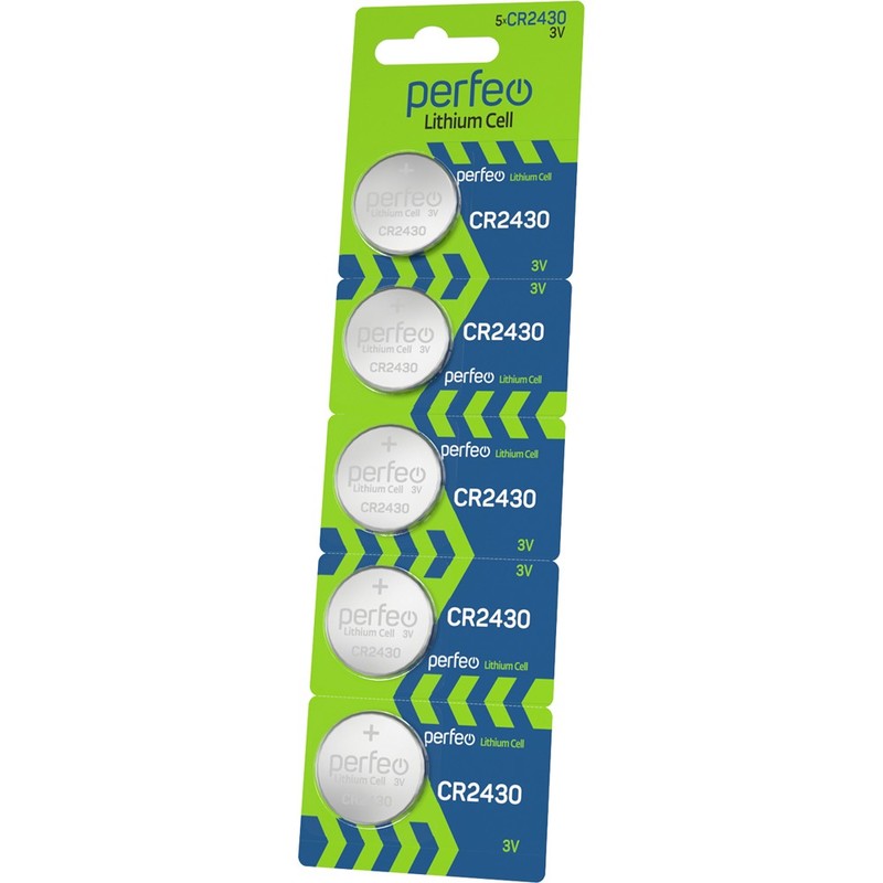 Батарейка Perfeo CR2430 5BL Lithium Cell (5) (100)