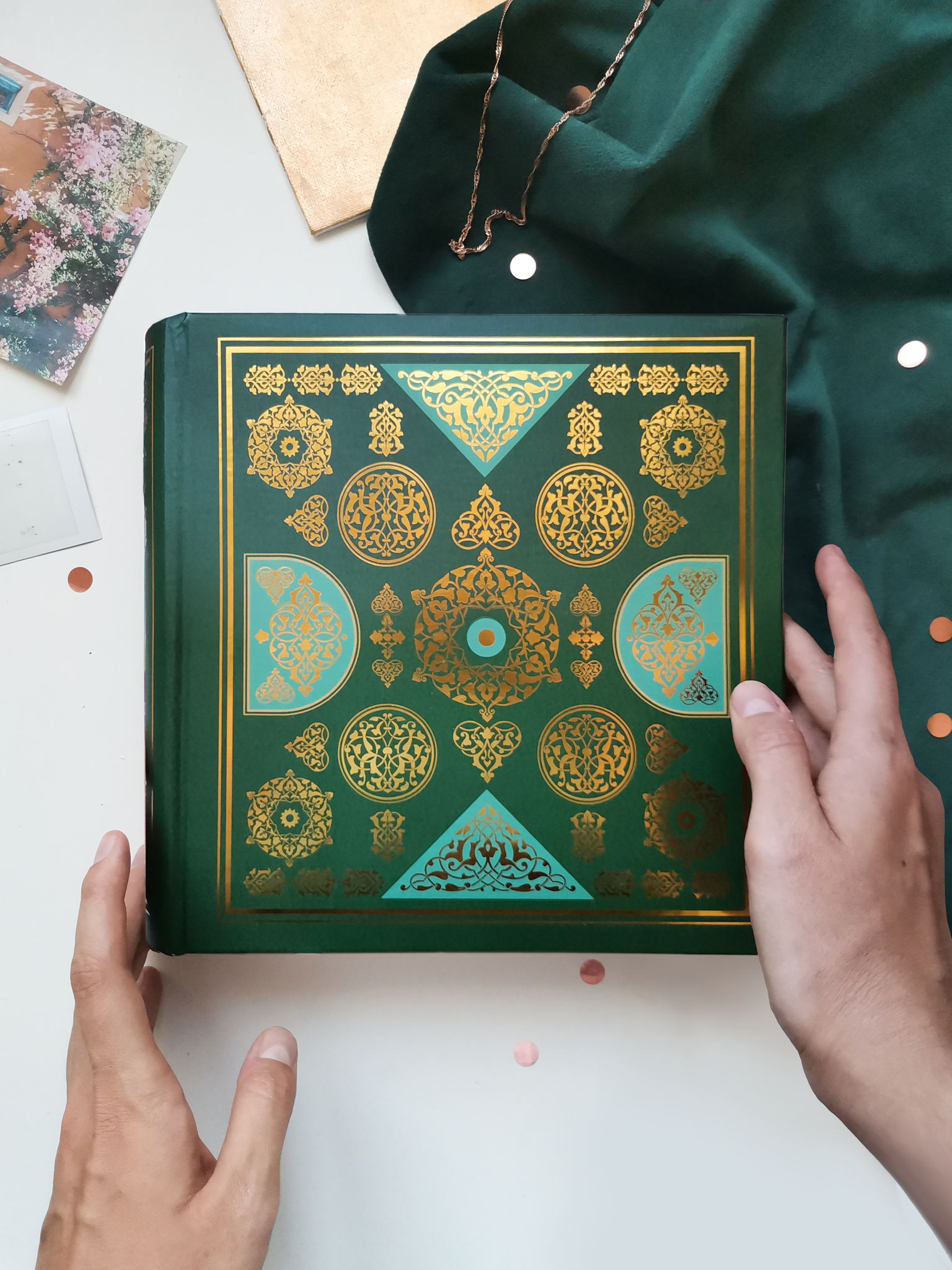 Фотоальбом  200 фото 10х15, бум. листы книжн.переплет"padishah pattern" Султан FA 200.010-1