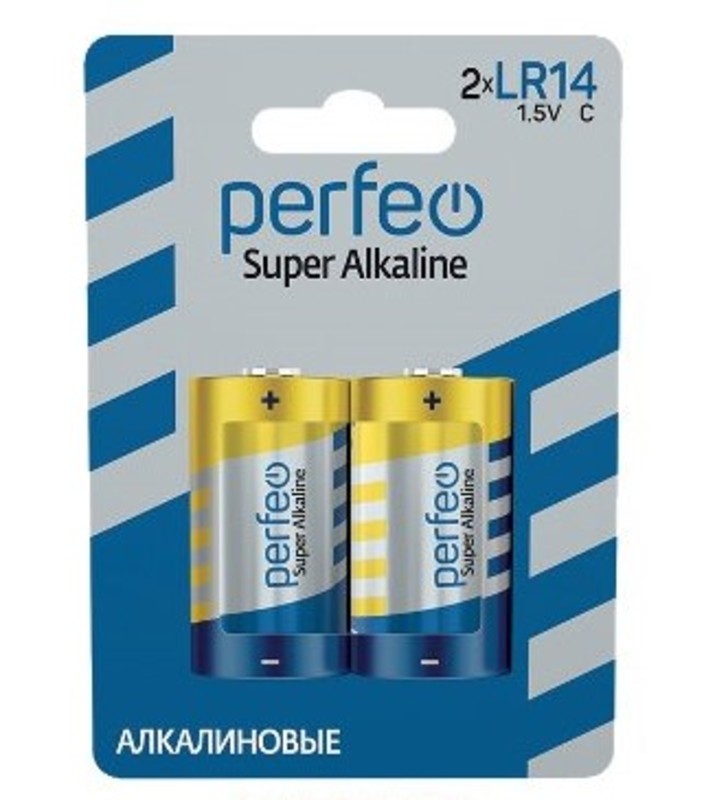 Батарейка Perfeo LR14 2BL Super Alkaline (20) Батарейка Perfeo LR14 2BL Super Alkaline (20)