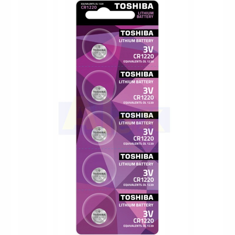 Батарейка Toshiba CR1220/5BL (100)