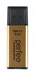 Perfeo USB 8GB E03 Gold economy series