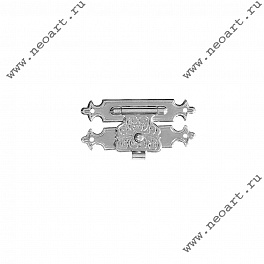 ZMG01940.N1 Замок 19*40 (под гвозди), цвет никель, 1 шт