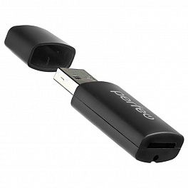 КартРидер Perfeo Micro SD, (PF-VI-R023 Black) чёрный