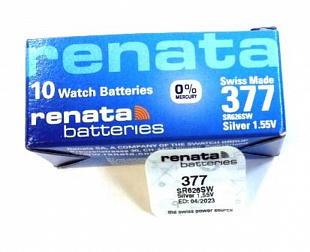 Батарейка Renata 377 SR626SW/10BOX (10) (100)