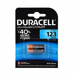 Батарейка DURACELL CR123A/1BL (10)