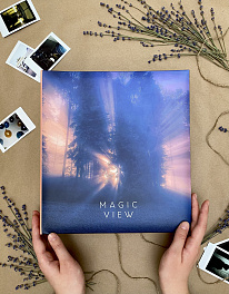 Фотоальбом  50 магн.листов 23х28, кольца  "magic view" Вспышка FA 50М.002-1