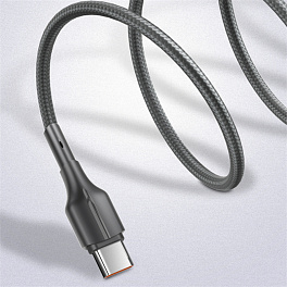 Кабель LDNIO LS852/ USB Lightning/ 2m/ 25W/ медь/ Тканая оплетка/ Gray