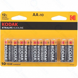 Батарейка KODAK LR06/(8+2)BL XTRALIFE Alkaline (10) (120)