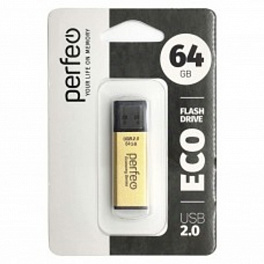 Perfeo USB 64GB E03 Gold economy series