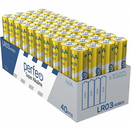 Батарейка Perfeo LR03/40BOX Super Alkaline Новый дизайн (40/160)