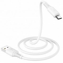 Кабель BOROFONE BX47 USB Micro/ 1m/ 2.4A/ White