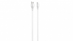 Кабель LDNIO LS552/ USB кабель Type-C/ 2m/ 2.1A/ медь: 86 жил/ Плоский/ White