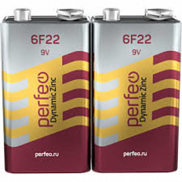 Батарейка Perfeo 6F22/2SH Dynamic Zinc (12)