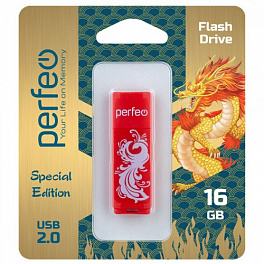 Flash Drive 16 Gb Perfeo C04 Red Phoenix
