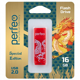 Flash Drive 16 Gb Perfeo C04 Red Koi Fish