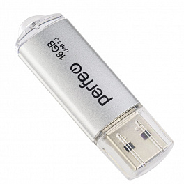 Perfeo USB3.0 16GB C14 Silver metal series