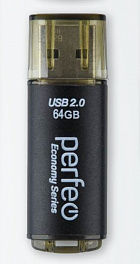 Perfeo USB 64GB E04 Black economy series
