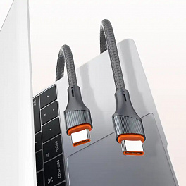 Кабель LDNIO LC632C/ USB PD: Type-C--Type-C/ 2m/ 65W/ медь/ Нейлоновая оплетка/ Gray