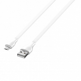 Кабель LDNIO LS553/ USB кабель Lightning 3m/ 2.1A/ медь: 152 жилы/ Плоский/ White