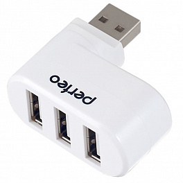 Хаб USB Perfeo 3 Port, (PF-VI-H024) белый
