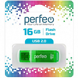 Flash Drive 16 Gb Perfeo C13 Green
