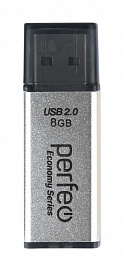 Perfeo USB  8GB E03 Silver economy series