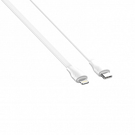 Кабель LDNIO LC132-I/ USB PD: Type-C--Lightning/ 2m/ 30W/ медь: 176 жил/ Плоский/ White