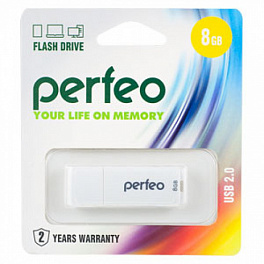Flash Drive 8 Gb Perfeo C04 White