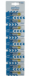 Батарейка Perfeo LR03 10BL Super Alkaline отрывные (120) (1200)