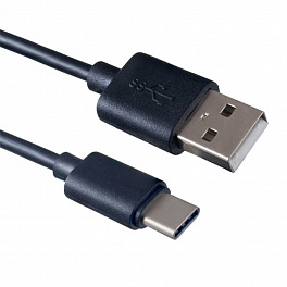 Кабель PERFEO USB2.0 A вилка - USB Type-C вилка, длина 1 м. (U4701) (100)