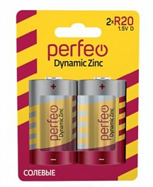 Батарейка Perfeo R20/2BL Dynamic Zinc (20)