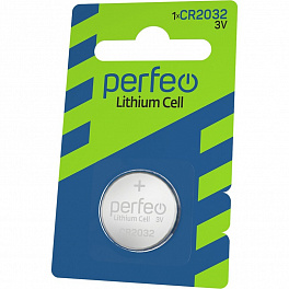 Батарейка Perfeo CR2032 1BL Lithium Cell (10) (30)