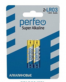 Батарейка Perfeo LR03 2BL Super Alkaline(60)