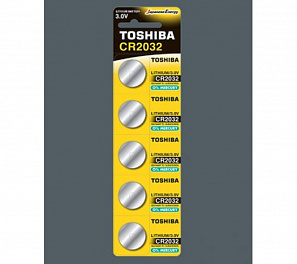 Батарейка Toshiba CR2032/5BL 100BOX (5) (100)