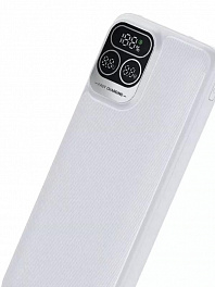 Аккумулятор Perfeo Powerbank Atomic Age 10000 mAh/LED/PD + QC 3.0/Type-C/2 USB/Выход: 5A, White