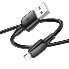 Кабель BOROFONE BX93 USB Lightning/ 1m/ 2.4A/ Black