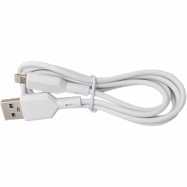 Кабель USB A вилка - Lightning вилка, 2.4A, белый, длина 1 м., бокс (I4330)
