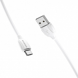 Кабель BOROFONE BX19 USB Micro/ 1m/ 1.3A/ White