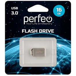 Perfeo USB3.0 16GB M11 Metal Series